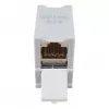 Equip Cat6A ekranowana złączka Keystone 1xRJ45 szyna DIN szara