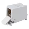 Equip Cat6A ekranowana złączka Keystone 1xRJ45 szyna DIN szara
