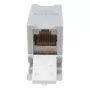 Equip Cat6A ekranowana złączka Keystone 1xRJ45 szyna DIN szara