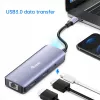 EQUIP USB-C Multiport Adapter z 2x HDMI, RJ45, 2x USB-A, USB-C PD 100W, Szary