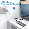 EQUIP USB-C Multiport Adapter z 2x HDMI, RJ45, 2x USB-A, USB-C PD 100W, Szary