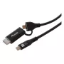 EQUIP USB-C na USB-C + HDMI Adapter z 100W PD, 4K/60Hz, Aluminium