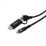 EQUIP USB-C do USB-C + HDMI Adapter z Power Delivery 100W, 4K 60Hz, 3m Aluminium