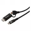 Equip USB-C na USB-C + HDMI Adapter z Power Delivery 100W, 4K 60Hz, aluminiowy