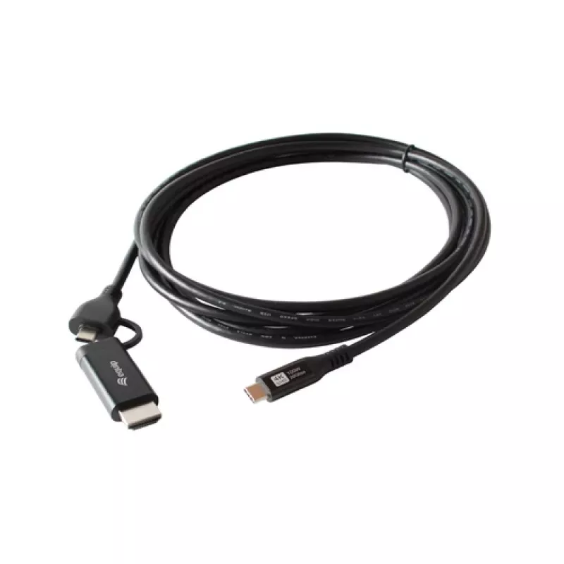 Equip USB-C na USB-C + HDMI Adapter z Power Delivery 100W, 4K 60Hz, aluminiowy