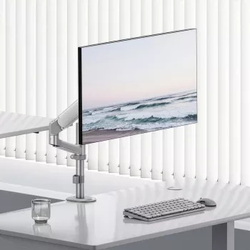 ERGO OFFICE ER-691 W uchwyt gazowy do monitorów 17-32 cale do 10 kg, matowy biały
