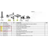 Ergonomic Solutions HMSHOST-INT5-02 Zestaw montażowy do drukarki Swingarm AP2 z klipsem na kabel SP2, pierścieniem blokującym i płytą drukarki dla Epson TM-P1200, czarny