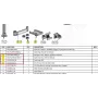 Ergonomic Solutions HMSHOST-INT5-02 Zestaw montażowy do drukarki Swingarm AP2 z klipsem na kabel SP2, pierścieniem blokującym i płytą drukarki dla Epson TM-P1200, czarny
