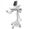 Ergotron Mobilny Wózek Medyczny do Monitora LCD / Sprzętu PC - Zasilany Baterią LiFe, EU - Medyczny - Tworzywo Sztuczne, Aluminium, Stal Ocynkowana - Szary, Biały, Polerowane Aluminium - Rozmiar Ekranu: Do 22 Cali