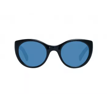 ERMENEGILDO ZEGNA Okulary przeciwsłoneczne unisex ZC0009-01V50 - Czarna oprawka acetatowa, szare soczewki 50/23/145 mm