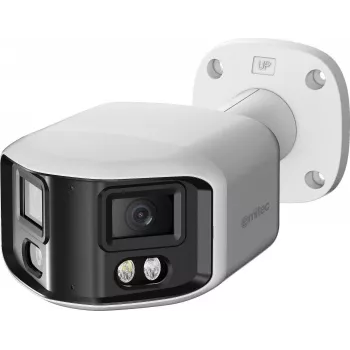 Ernitec Deimos Ultra 8MP kamera IP typu Bullet z obiektywem panoramicznym 180°, podczerwienią i białym światłem do widzenia nocnego, PoE, IP66, zgodna z NDAA (0070-08130)