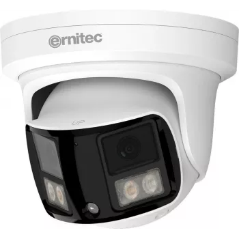 Ernitec Wolf Ultra 8MP kamera turret z obiektywem 190°, podczerwienią i światłem białym, PoE, IP66, NDAA 0070-08129