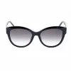 Okulary przeciwsłoneczne ESCADA Women's SESD99-550700 - Czarna oprawka acetatowa z szarymi soczewkami gradientowymi - 55/18/140 mm