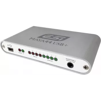 ESI Maya44 USB+ 4-Wejścia/4-Wyjścia Interfejs Audio USB 2.0 z MIDI i zasilaniem fantomowym +48V