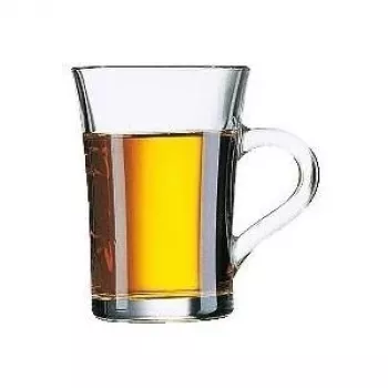 Esmeyer Amos Szklanki do Herbaty 250 ml, Zestaw 6, Przezroczyste, Żaroodporne Szkło 410-632