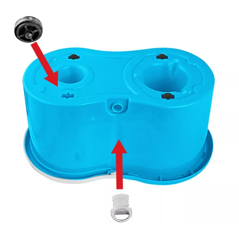 Esperanza EHS005 System Mopa Obrotowego z Wirówką, Teleskopowym Uchwytem, Wiadrem 6L, 2 Główkami Mikrofibrowymi, Zielony/Szary