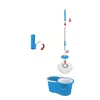 Esperanza EHS005 System Mopa Obrotowego z Wirówką, Teleskopowym Uchwytem, Wiadrem 6L, 2 Główkami Mikrofibrowymi, Zielony/Szary