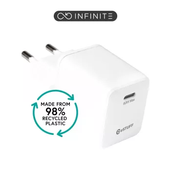 ESTUFF INFINITE (GRS) 20W USB-C PD Charger - White