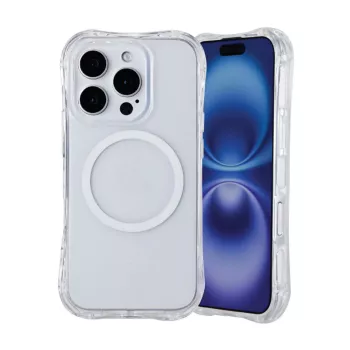 eSTUFF INFINITE PORTO przezroczyste magnetyczne etui na iPhone 12 Pro / iPhone 12 (GRS) ES67142101