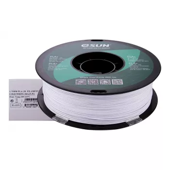 ESUN PLA+ 1,75 mm Zimna Biel 1 kg Włókno do drukarki 3D