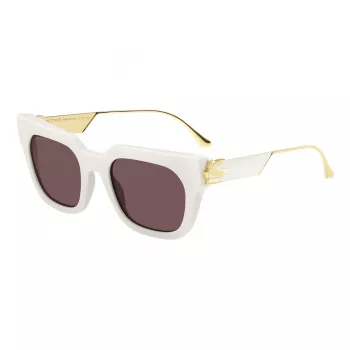 ETRO ETRO0027GSSZJ Damskie okulary przeciwsłoneczne Butterfly, oprawka Havana, brązowe soczewki gradientowe, 52mm