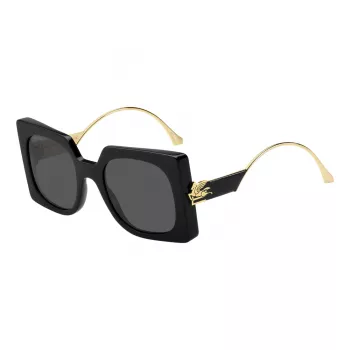 ETRO Women's Sunglasses ETRO0026S807 in Black with Grey Lenses - Butterfly Frame 54/23/140