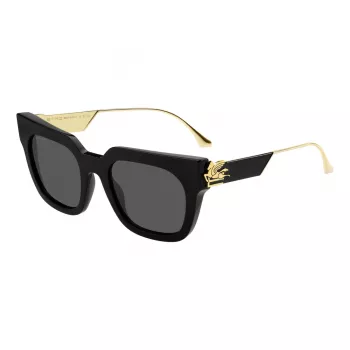 Okulary przeciwsłoneczne damskie ETRO ETRO0027GS807 (52/22/140 mm) - oprawka z octanu w kolorze Havana z brązowymi soczewkami gradientowymi
