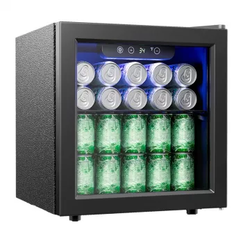 EUHOMY BR001-55BL 37L Beverage Display Cooler (Black)