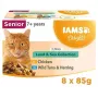 EUKANUBA IAMS Delights Senior Land & Sea Collection in Gravy – Mokra karma dla kotów – 8 x 85 g