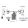 EURA ADA-38A3 4-przewodowa analogowa słuchawka domofonowa do systemów RL-3203H, biała