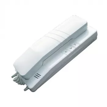 EURA ADA-38A3 4-przewodowa analogowa słuchawka domofonowa do systemów RL-3203H, biała