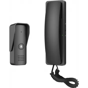EURA ADP-24A3 2-Wire Audio Intercom System Black