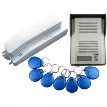 EURA ADP-41A3 System domofonowy audio dla jednej rodziny z czytnikiem RFID (RL-3203ID)
