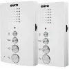 EURA ADP-51A3 DIFESA 1-Rodzinny System Domofonowy z 2 Słuchawkami, Biały