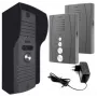 Zestaw wideodomofonu audio EURA ADP-51A3 DIFESA - 1 rodzina, 2 słuchawki, interkom, grafit