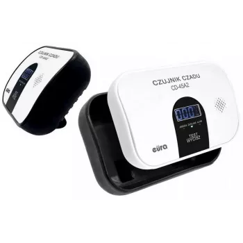 EURA CD-45A2 Wolnostojący Czujnik Tlenku Węgla, Zasilany Bateryjnie, Wyświetlacz LCD