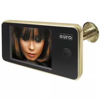 EURA VDP-01C1 ERIS Digitalny wizjer drzwiowy 3,2 inch LCD Złoty