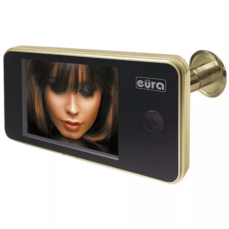 EURA VDP-01C1 ERIS Digitalny wizjer drzwiowy 3,2 inch LCD Złoty