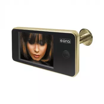 EURA VDP-01C1 ERIS Digitalny wizjer drzwiowy 3,2 inch LCD Złoty