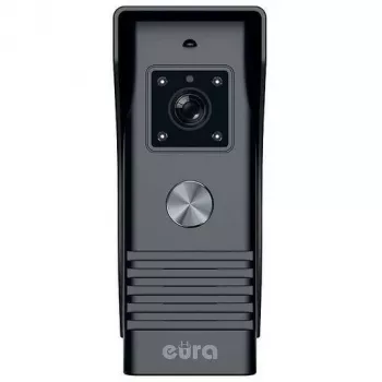 EURA VDP-45A3 ALPHA 7-calowy kolorowy system wideodomofonu, czarny