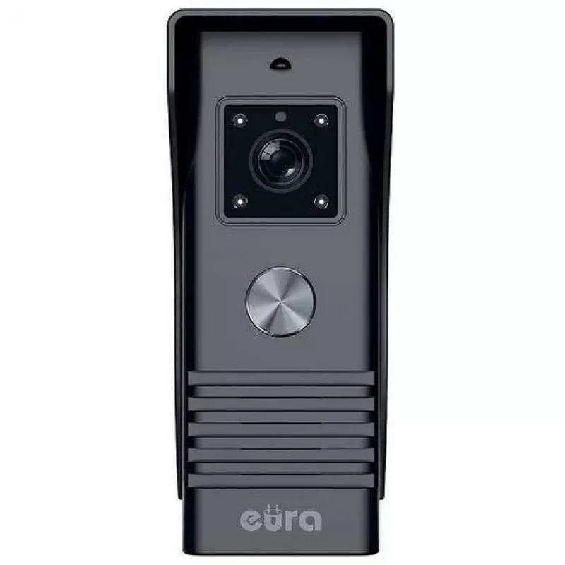 EURA VDP-45A3 ALPHA 7-calowy kolorowy system wideodomofonu, czarny