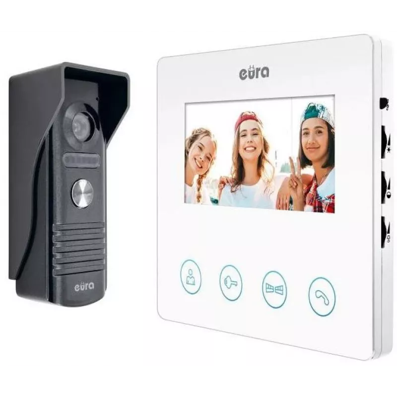 Eura Video Intercom EURA VDP-52A3ATIRA Biały