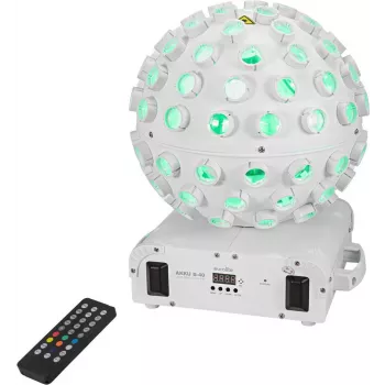 EUROLITE AKKU B-40 Laser Beam Effect AIR biały, 5x 8W RGBW LED, laser RG, akumulator do 11h