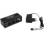 EUROLITE DXT-ME PRO DMX Merger 2x3-pin XLR wejście do 1x3-pin XLR wyjście, tryby HTP/LTP/Merge, 512 kanałów, obudowa metalowa, 9-12V DC 70064868