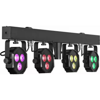 EUROLITE LED KLS-402 Kompaktowy Zestaw Oświetleniowy AIR 4x Reflektory RGB/WW AirW Bezprzewodowy