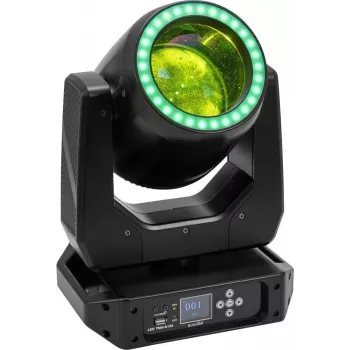 EUROLITE LED TMH-B120 Hypno Moving Head Beam 120W COB 2° kąt wiązki pierścień RGB