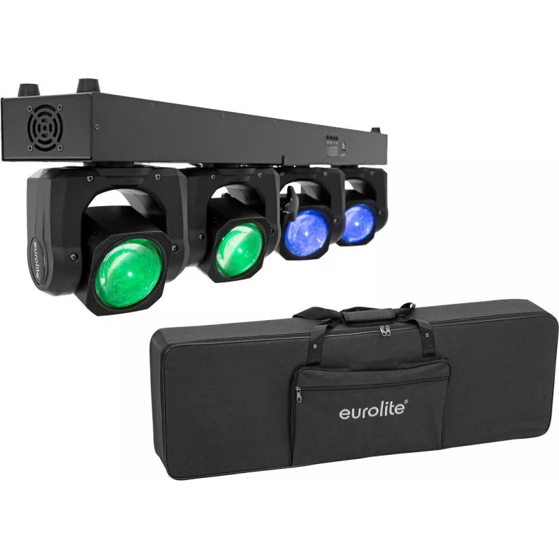 EUROLITE LED TMH Bar B240 Zestaw Moving-Head Beam z torbą Soft Bag – 4x 60W RGBW Oświetlenie Sceniczne