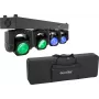 EUROLITE LED TMH Bar B240 Zestaw Moving-Head Beam z torbą Soft Bag – 4x 60W RGBW Oświetlenie Sceniczne