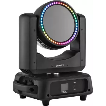EUROLITE MDM-50 Ruchoma Podwójna Lustrzana Lampa Efektowa z 10-Kolorowymi i 10-Gobowymi Tarczami, 4-Kanałowy DMX, Sound Active, 230V, 280W 51918900