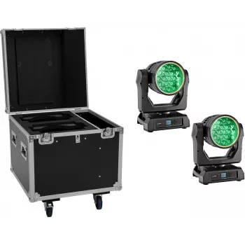 EUROLITE Zestaw 2x LED IP TMH-W285 Hypno Moving-Head Wash IP65 + Flightcase z kółkami